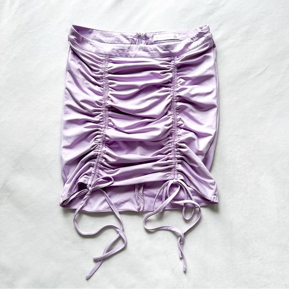 REVOLVE Dresses & Skirts - O. Vianca Lavender Purple Ruched Mini Skirt - Medium